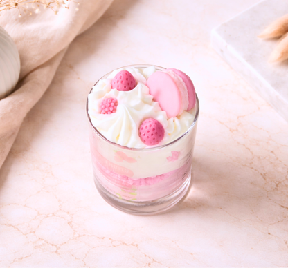 Bougie parfumée fruits rouges gourmande - notes de citron néroli et crème brûlée - Lolynap