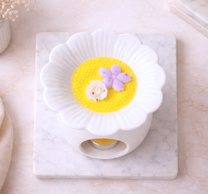 Diffuseur de parfum Marguerite style fleur - pour fondants et liquides parfumés - Lolynap
