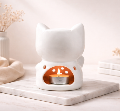Diffuseur de parfum chat Maneki - objet décoratif original et porte-bonheur - Lolynap
