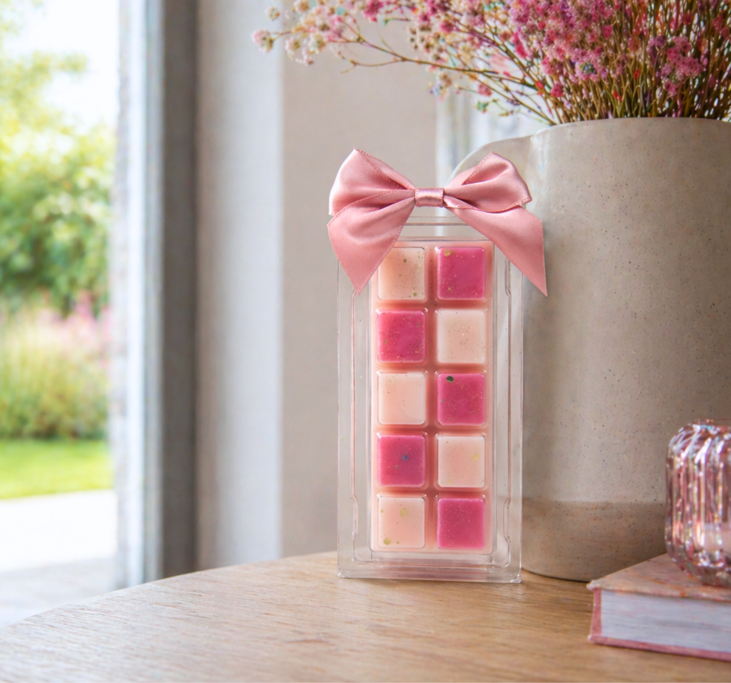 Tablette parfumée cerise noire frangipane - ambiance douce et ensoleillée - Lolynap