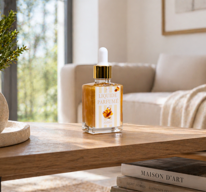 Liquide parfumé ambre fait main - parfum de Grasse chaleureux et réconfortant - Lolynap
