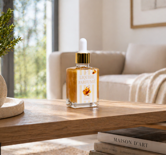 Liquide parfumé ambre fait main - parfum de Grasse chaleureux et réconfortant - Lolynap
