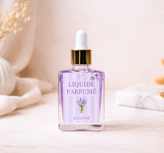 Liquide parfumé lavande pour brûle-parfum - senteur florale et apaisante - Lolynap
