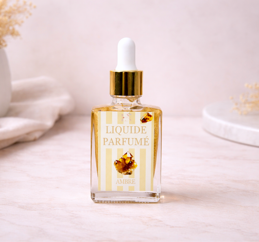 Liquide parfumé ambre pour brûle-parfum - senteur chaude et envoûtante - Lolynap