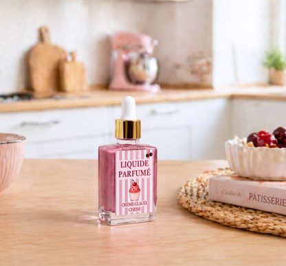 Liquide parfumé cerise vanille framboise fait main - parfum de Grasse - Lolynap

