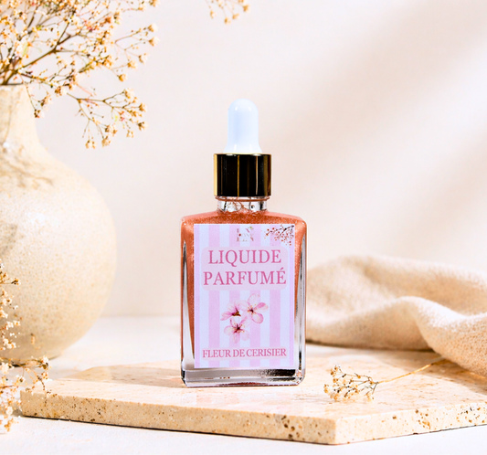 Liquide parfumé fleur de cerisier pour brûle-parfum - senteur florale et aérienne - Lolynap