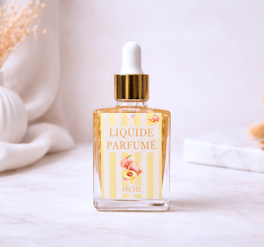 Liquide parfumé pêche pour brûle-parfum - senteur fruitée et gourmande - Lolynap
