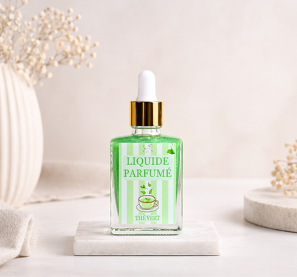 Liquide parfumé thé vert pour brûle-parfum - senteur fraîche et végétale - Lolynap

