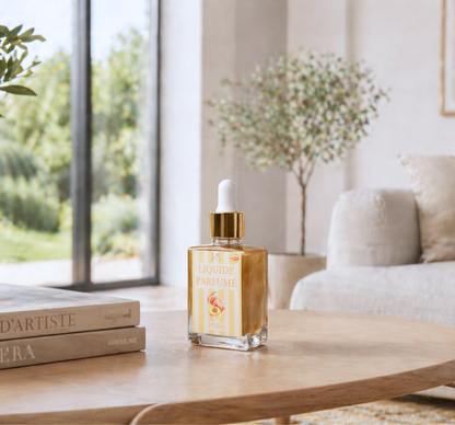 Liquide parfumé pêche fait main - parfum de Grasse doux et ensoleillé - Lolynap
