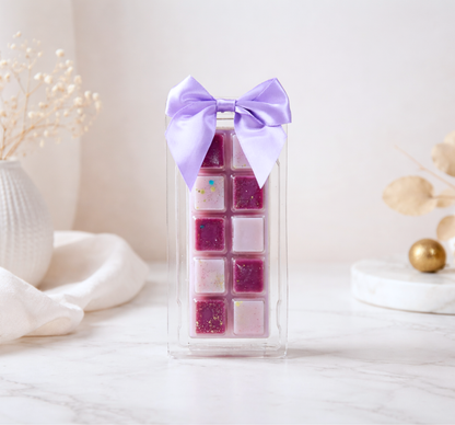 Tablette parfumée Athéna noix de coco pour brûle-parfum - design violet - cire d'olive végétale - Lolynap
