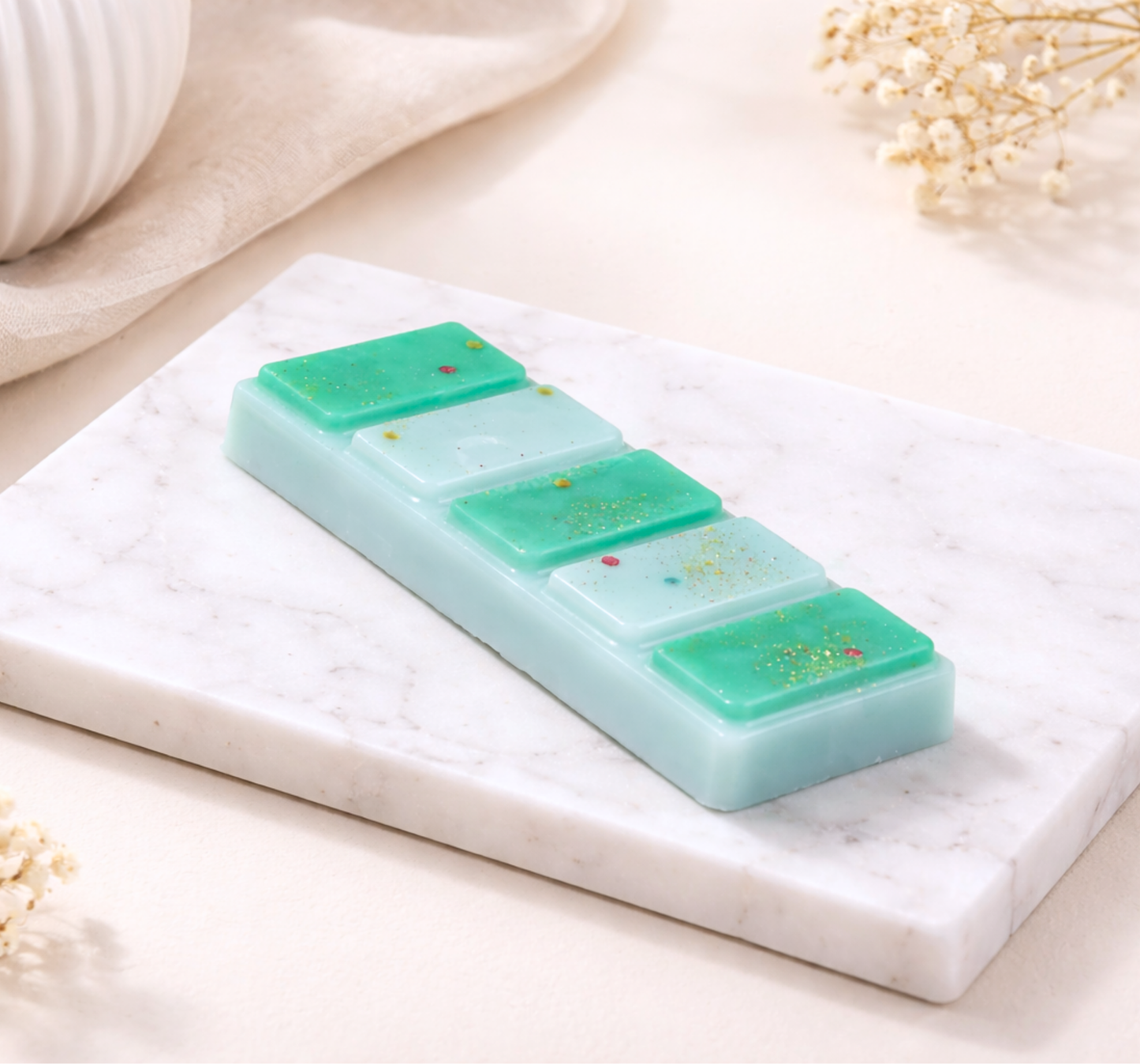 Tablette Calypso monoï tiaré coconut faite main - ambiance tropicale et ensoleillée - Lolynap